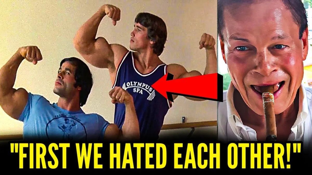 Thumbnail image of Franco Columbu and Arnold Schwarzenegger smiling together, showcasing their close friendship, with the title "Franco Columbu About Why Arnold Was His Best Friend" from the Bodybuilding Legends channel.